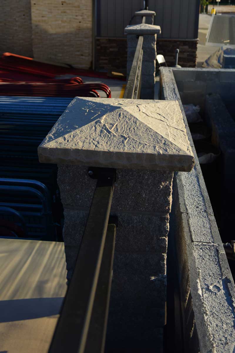 Pilaster Cap Installation